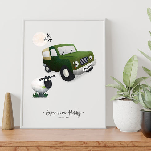 Expensive Hobby - Landy Personalised Print